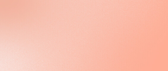 Peach color trend 2024 horizontal background. Peach color gradient background grainy texture fit for fashion, cosmetic, business, beauty