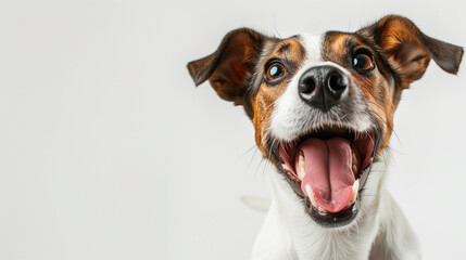 Joyful Canine Companion - A Portrait of Excitement