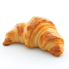 croissant isolated on white background