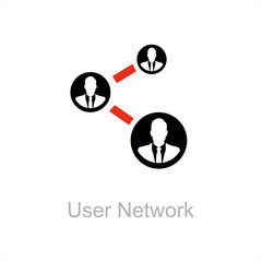 user network and connection icon concept