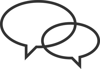 Talk bubble speech icon. Blank empty bubbles vector design elements. Chat on line symbol template. Dialogue balloon sticker silhouette. 