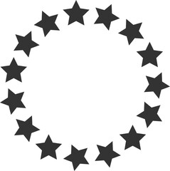 Star icon vector silhouette isolated on white background.