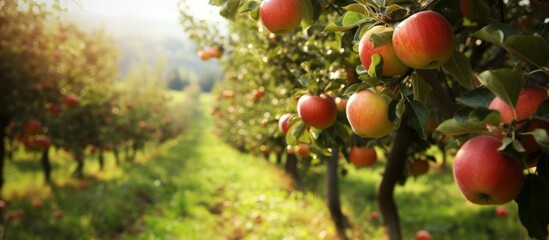 Organic Czech orchard showcasing sustainable agriculture