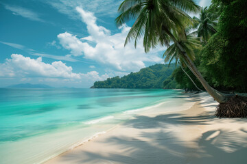Tranquil Bali beach landscape