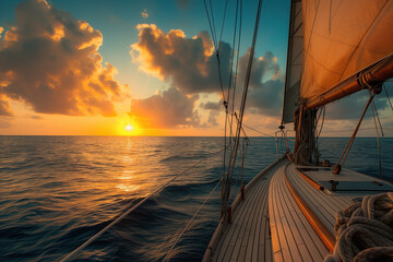 Sailing into the sunset