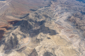 mountain range at hilly desert, east of Bullsport, Namibia