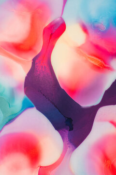 Abstract colorful liquid flow background texture