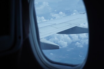 view from airplane window