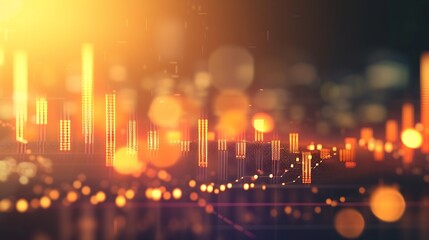 Stock market or forex trading graph in graphic concept with copyspace suitable for financial investment or Economic trends business idea and all art work design. Abstract finance backg : Generative AI