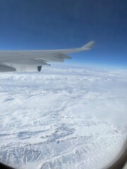 view from airplane window