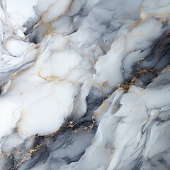 Abstract white marble surface background, Generative ai.