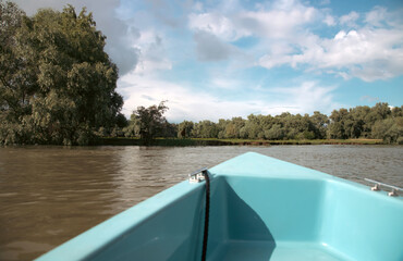 Beautiful reed landscape in Danube Delta, Romania