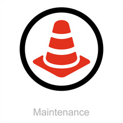 Maintenance and construction icon concept