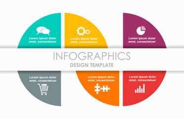 Infographic design template with place for your data. Vector illustration.