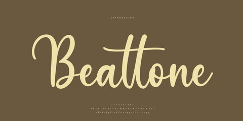 signature Font Calligraphy Logotype Script Brush Font Type Font lettering handwritten	
