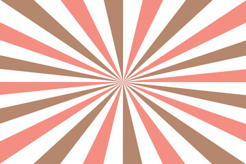 Sun rays Retro vintage style on white background, Sunburst Pattern Background. Rays. Summer Banner illustration