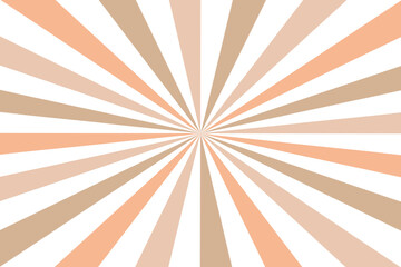 Sun rays Retro vintage style on white background, Sunburst Pattern Background. Rays. Summer Banner illustration