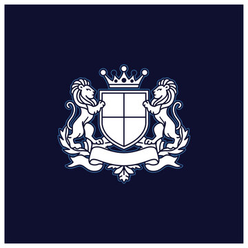 family crest coat of arms heraldic lion