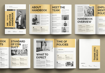 Employee Handbook Brochure Template