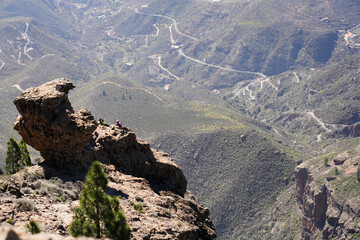 View from Roque nublo Spain. Gran canaria. Las palmas de gran canaria. Canary islands. 