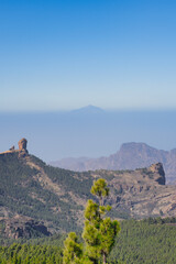 Roque Nublo in Gran canaria. Diferent views from Roque Nublo. Spain, Las palmas de gran Canaria. 
