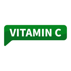 Vitamin C Text In Green Rectangle Shape For Information Health Announcement Promotion Business Marketing Social Media

