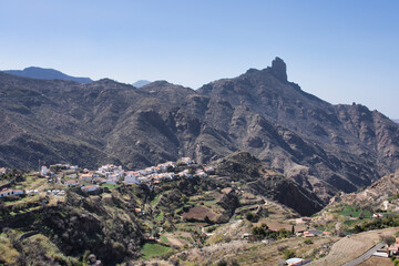 Roque Nublo in Gran canaria. Diferent views from Roque Nublo. Spain, Las palmas de gran Canaria. 
