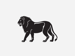 illustration of a lion silhouette