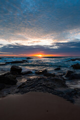 Fototapeta na wymiar Sunrise view from Avalon Beach, Sydney, Australia.