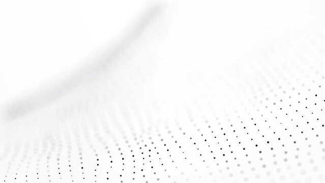 Defocused Dots Technology White Loop Background