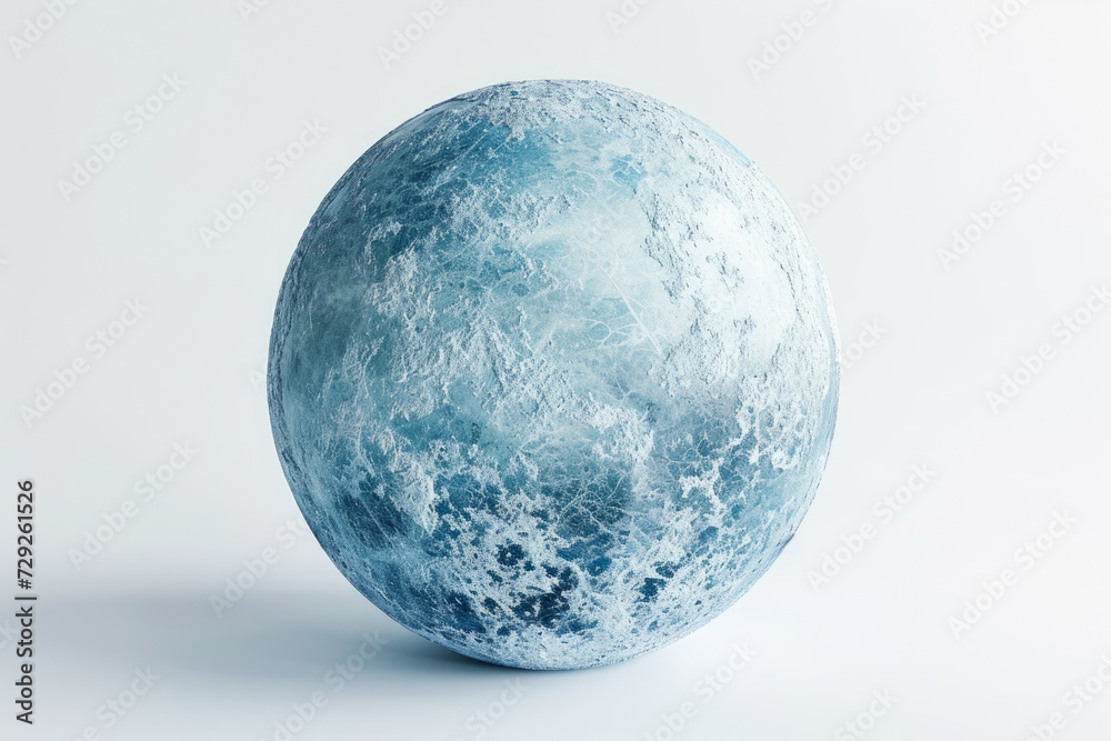 Aufkleber photo concept of triton, neptune's largest moon, displaying its icy and geologically active surface 
