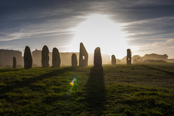 Sunrise Silhouettes: The Menhirs of Galicia