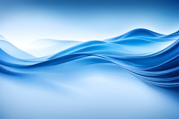 blue glass waves abstract background 