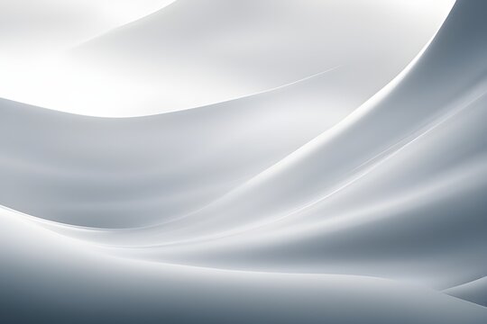 White curve and waves abstract background 