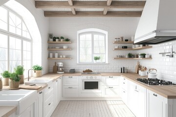 white modern kitchen 