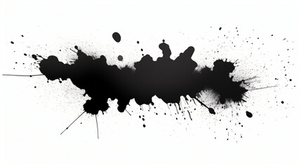 Black ink blob