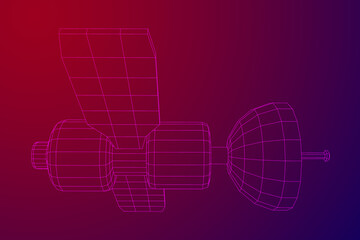 Space station communications satellite.
