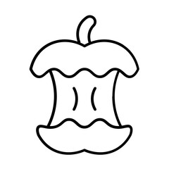 Apple fertilizer icon with thin line style