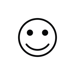 Smile Face logo isolated on white background, Smile Face sign, Smile Face icon, vector illustration. flat vector graphic on isolated