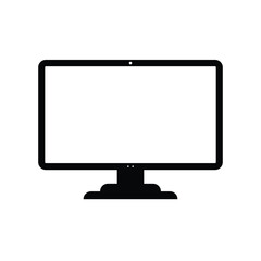 TV icon, Monitor logo isolated on white background, Monitor sign, Monitor icon, vector illustration. tv flat vector graphic on isolated