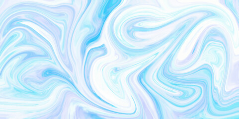 Obraz premium Abstract background of mixed shades of blue nail polish with a marble pattern. Creative background colorful blue liquid paint. Bright and shiny blue background for any graphics design.