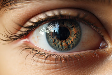 Naklejka premium human eye close up concept
