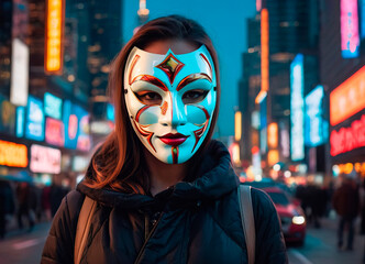 Digital Disguise: Urban Hacker Portrait