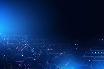 Obraz premium Abstract technology digital line electronic network data innovation concept background.