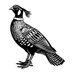 Obraz premium Cute Guinea Fowl cartoon vector illustration