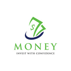 Unique cash and coins abstract logo template design.Business, payment, finance logo.