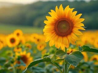 sunflower closeup floral background