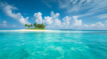 Keuken foto achterwand Bora Bora, Frans Polynesië paradise exotic island and turquoise ocean. natural background, amazing landscape.