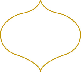 illustration of an islamic frame