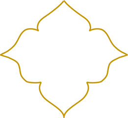 illustration of an islamic frame